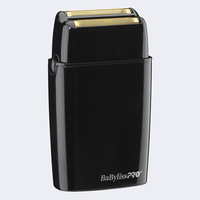 BabylissPRO FoilFX02 Rasoir Sans-Fils en Métal Noir Double Lame #FXFS2B