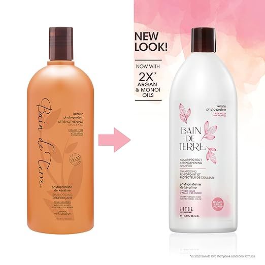 Bain de Terre - Shampoing - Keratin Phyto Protein - Renforçant (1L)