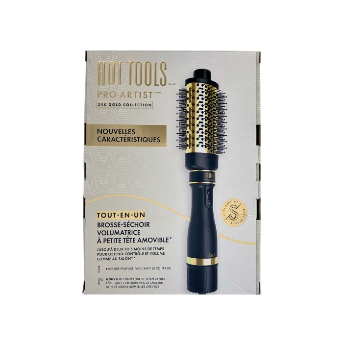 Hot Tools Pro artist 24k Gold Brosse Séchoir Petite Tête Amovible 61mm