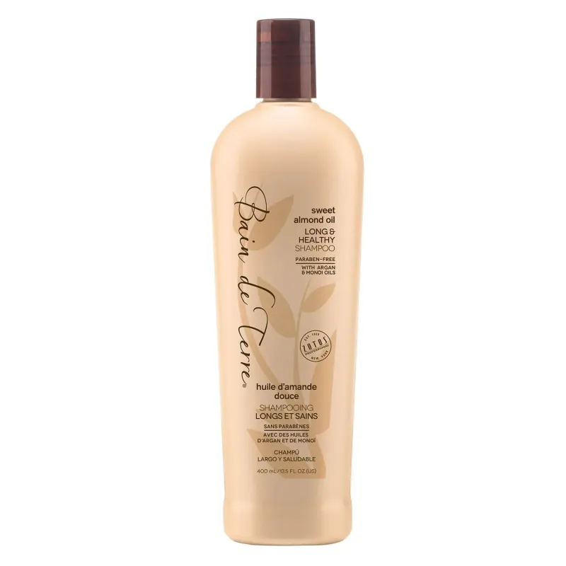 Bain de Terre - Shampoing - Huile d'amande douce - Cheveux Longs et Sains (400 ml)