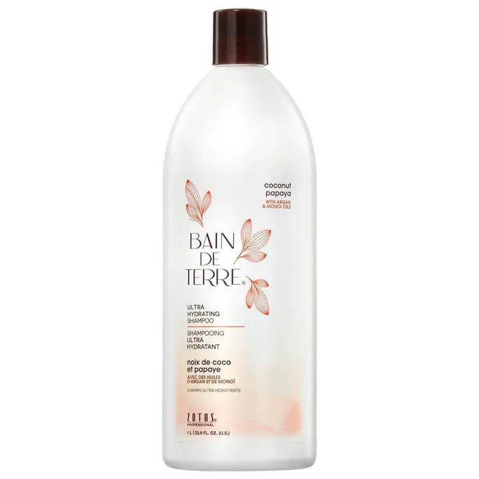 Bain de Terre - Shampoing - Noix de Coco Papaye - Ultra Hydratant  (1L)