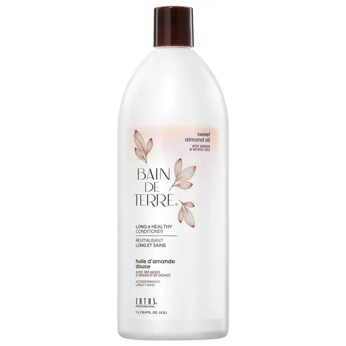 Bain de Terre - Revitalisant - Huile d'amande douce - Cheveux Longs et Sains (1L)