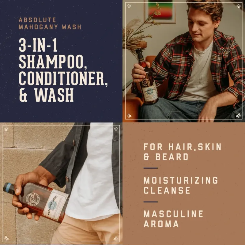 18.21 Man Made - Shampoing 3 en 1 Absolute Mahogany 100ml/3.4oz