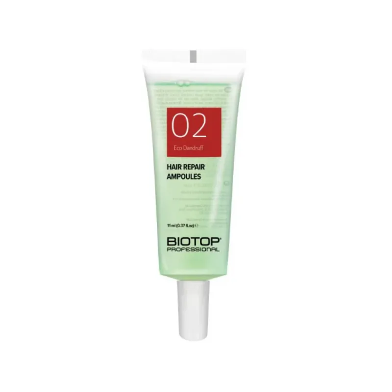 Biotop Pro - 02 Eco Traitement Contrôle des Pellicules (6 Ampoules de 11ml)