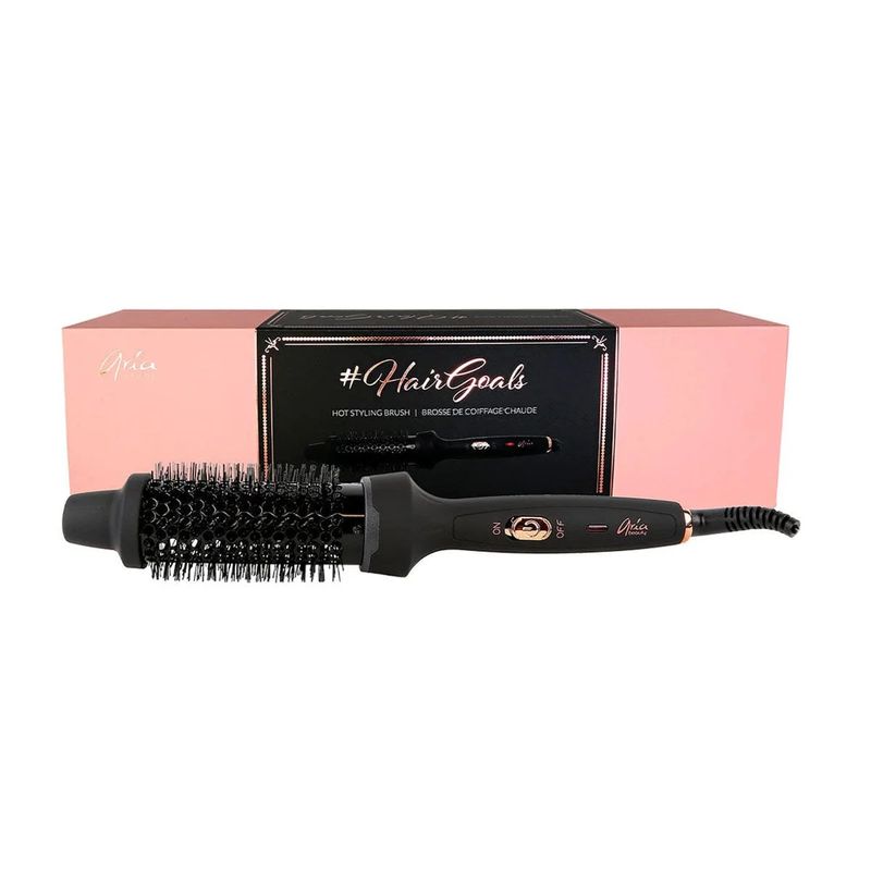 Aria Beauty - Brosse Chauffante Hairgoals 1.5 Po Noir