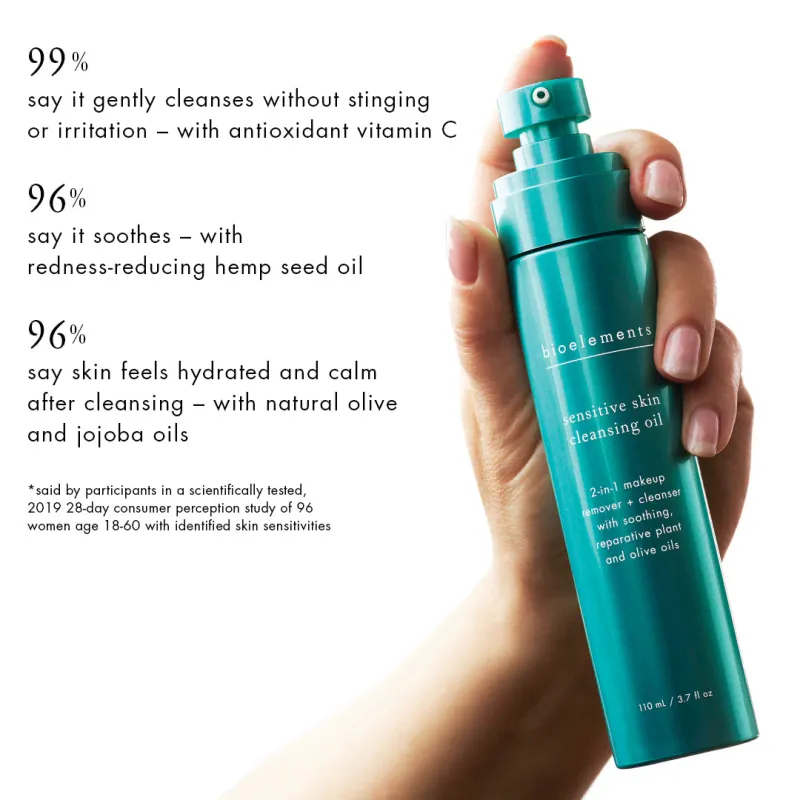 BIOELEMENTS - Huile nettoyante pour peaux sensibles - Sensitive Skin Cleansing Oil (110ml)