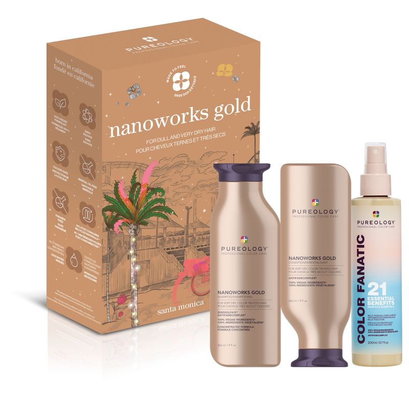 Pureology - Nanoworks Gold - Santa Monica - Coffret des Fêtes 2024 
