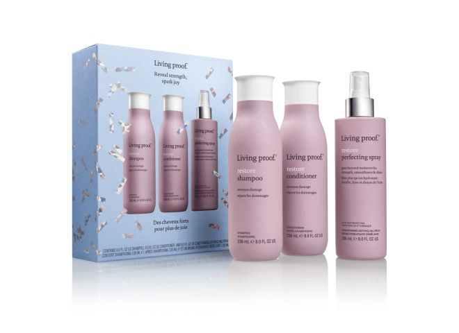 Living Proof - TRIO Restore Shampoing + Revitalisant (2x236ml) + Perfecting Spray 236ml
