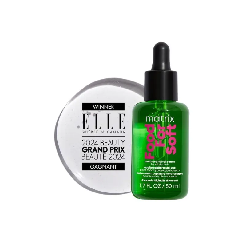 Matrix - Food for Soft - Huile Sérum Capilaire Multi-Usages Cheveux Secs (50ml)