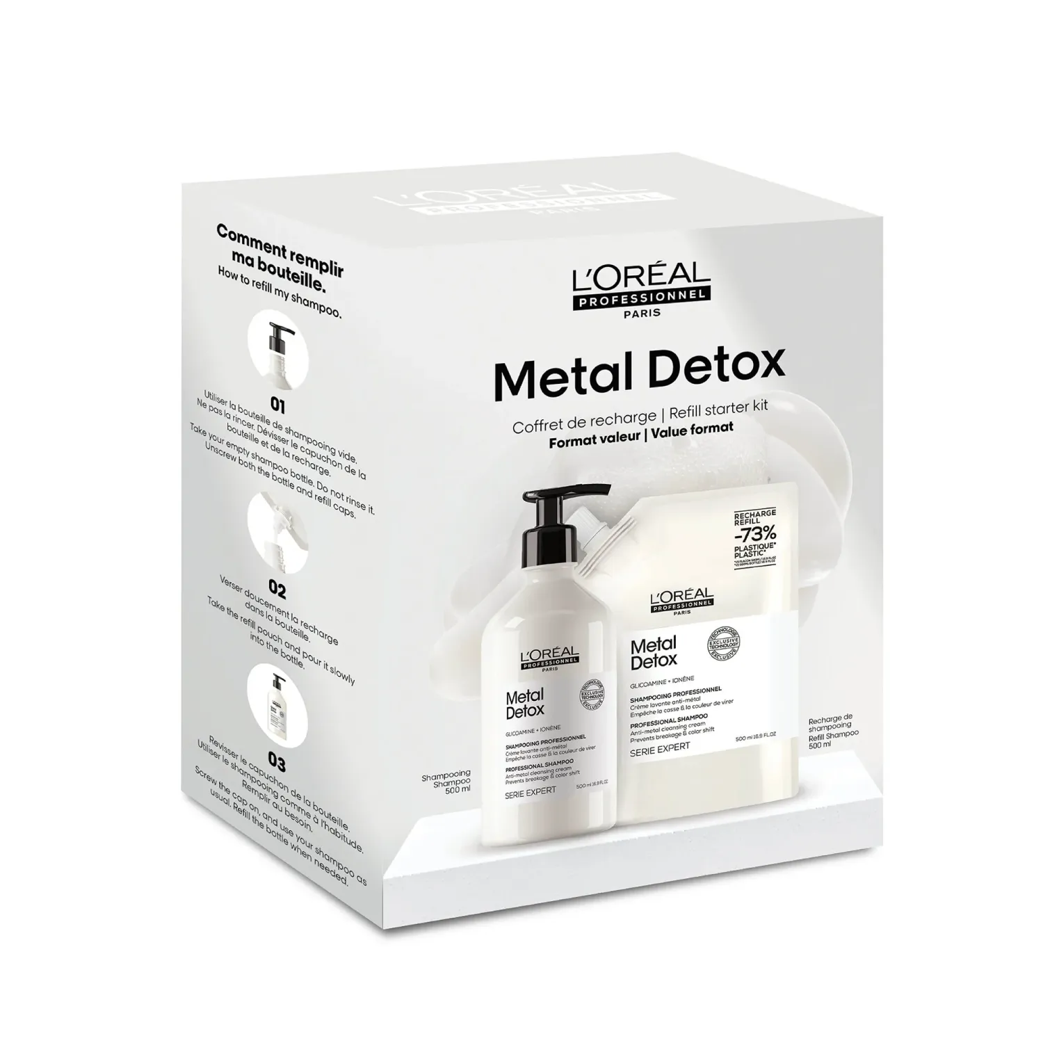 L'Oréal Pro - Série Expert - Recharge Metal Detox Shampoing 2x500ml