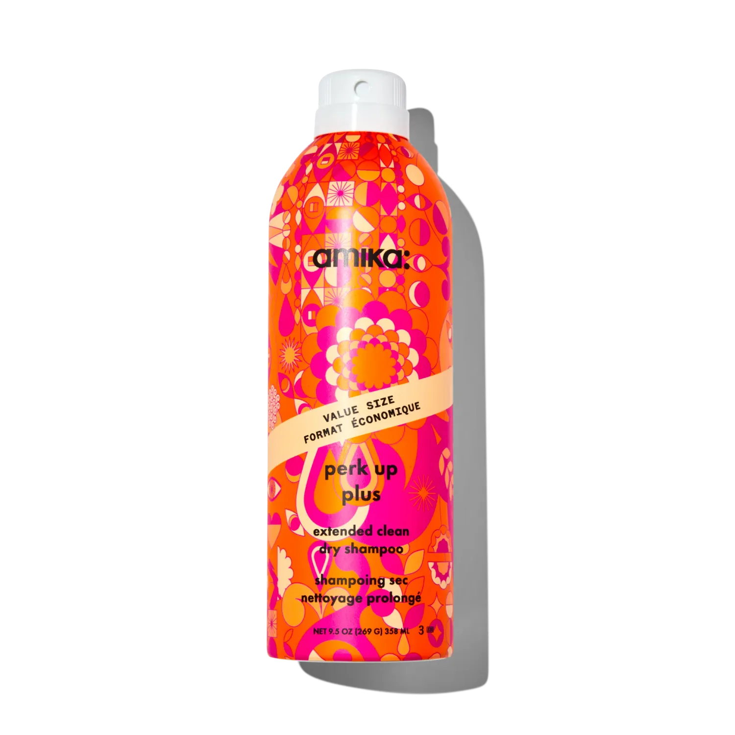 Amika - Perk Up Plus - Shampoing Sec Nettoyage Prolongé (358ml)