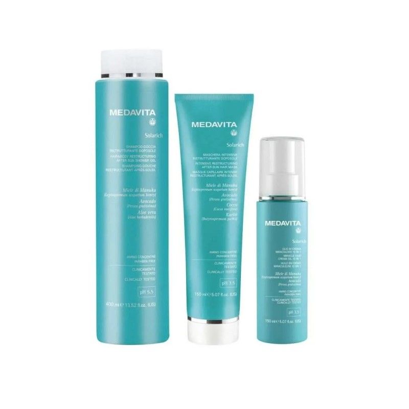 Medavita - Ensemble de 3 produits Solarich - Sac Turquoise