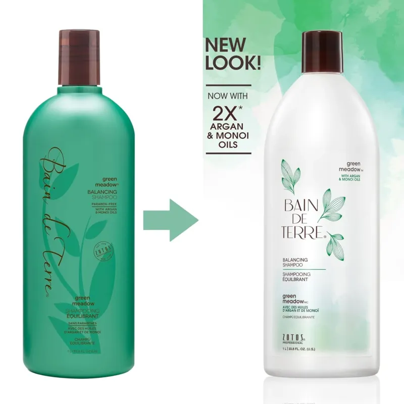 Bain de Terre - Duo Shampoing et Revitalisant - Green Meadow - Équilibrants (2x 1L)