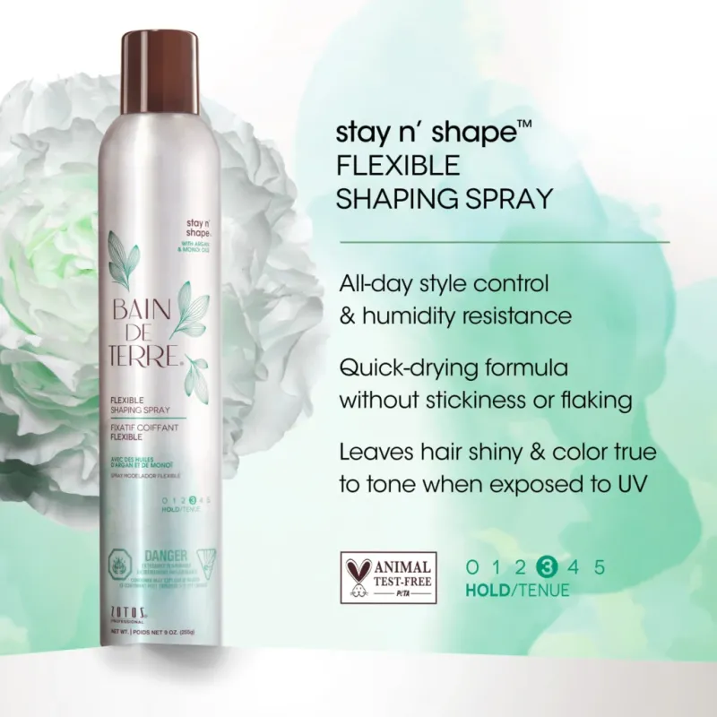 Bain de Terre - Stay n Shape - Fixatif Coiffant Flexible (300 ml)