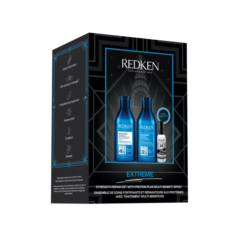 Redken - Coffret Trio des Fêtes - Extreme (300+300+30 ml)