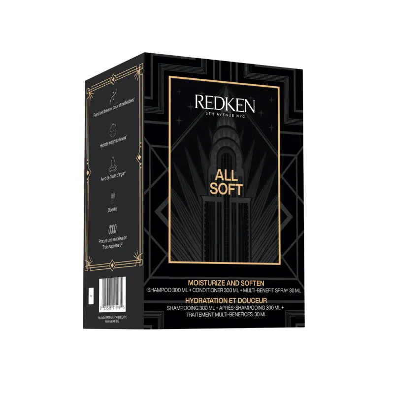 Redken - Coffret Trio des Fêtes - All Soft (300+300+30 ml)
