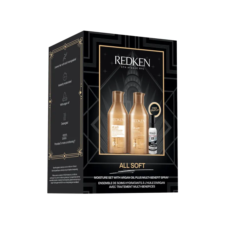 Redken - Coffret Trio des Fêtes - All Soft (300+300+30 ml)