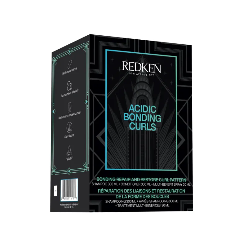 Redken - Coffret Trio des Fêtes - Acidic Bonding Curls (300+300+30 ml)   