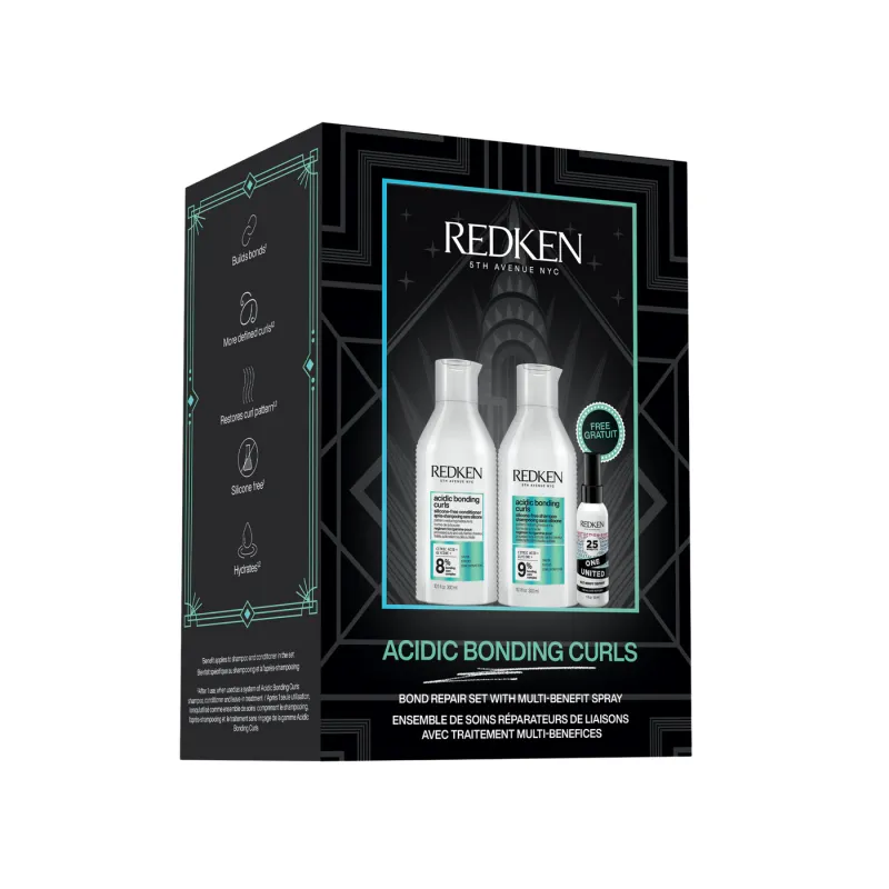 Redken - Coffret Trio des Fêtes - Acidic Bonding Curls (300+300+30 ml)   