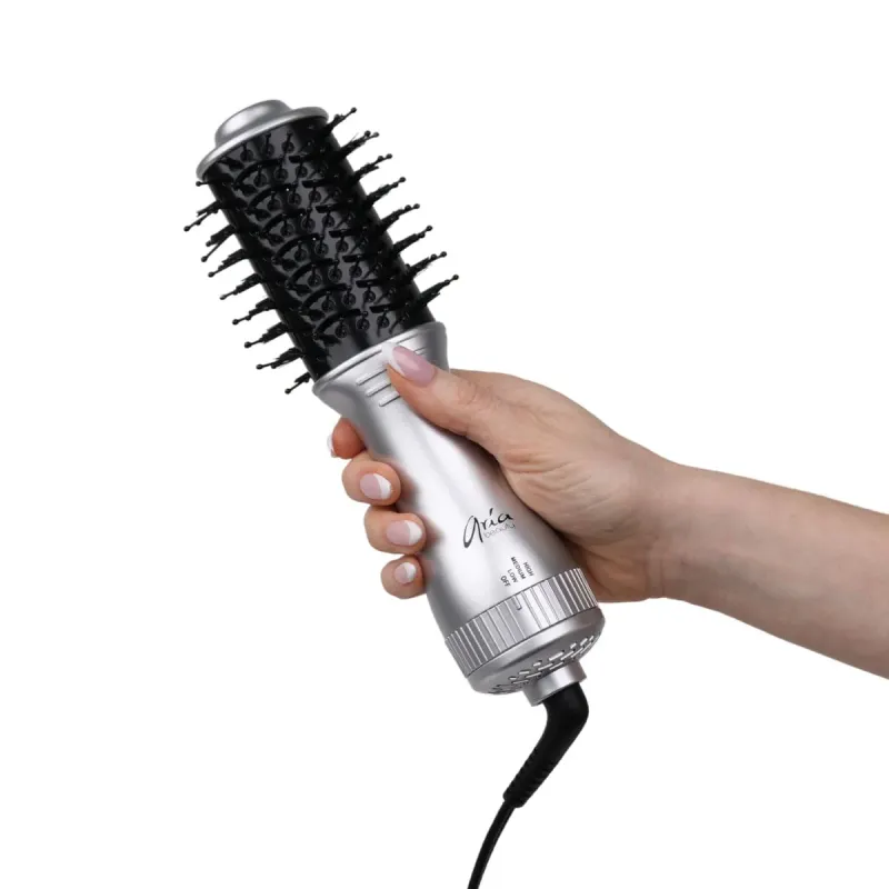 Aria Beauty - Mini Brosse Séchoir (argent)