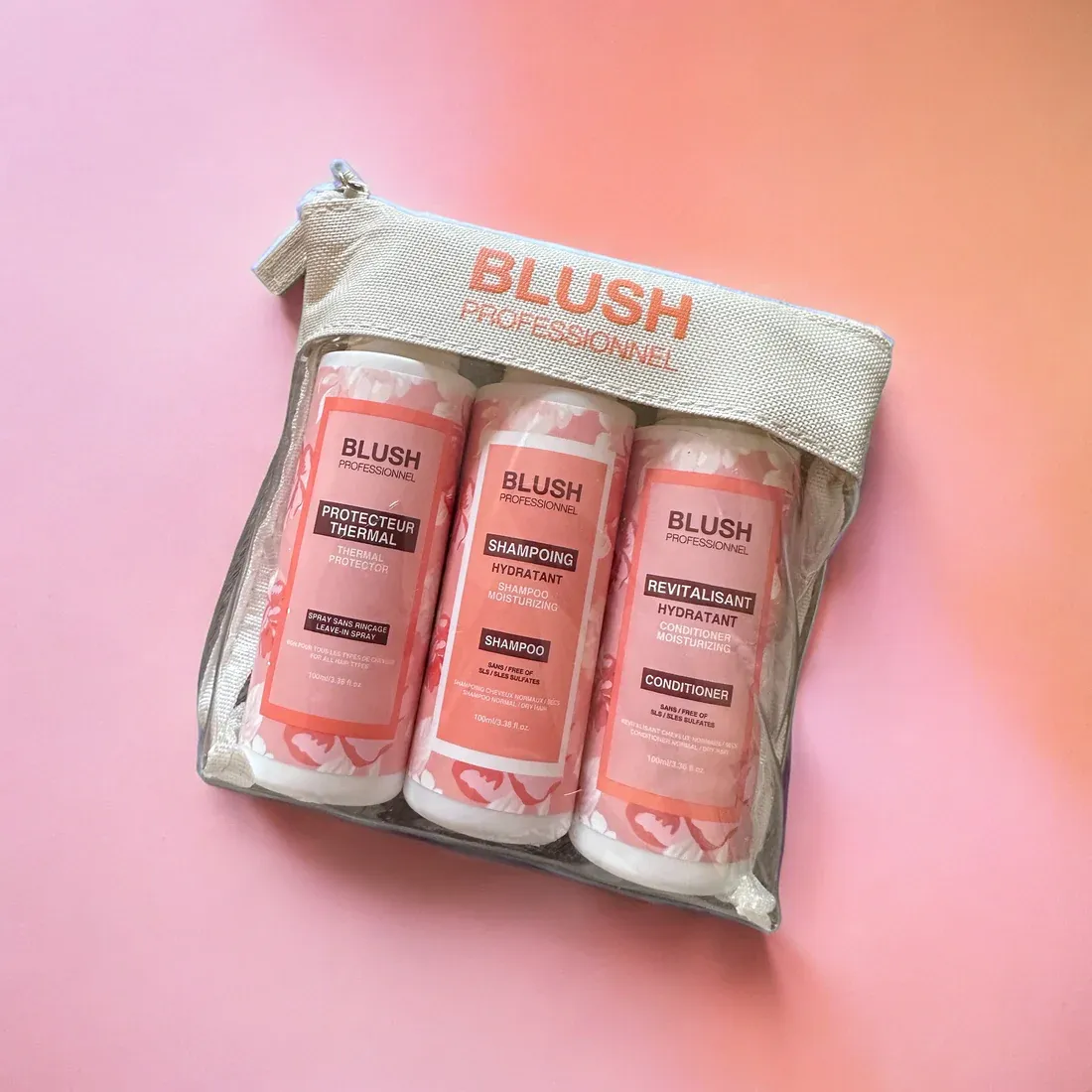 Blush Pro - Trio Voyage (Shamp+ Rev, Protecteur Thermal) 3x 100ml