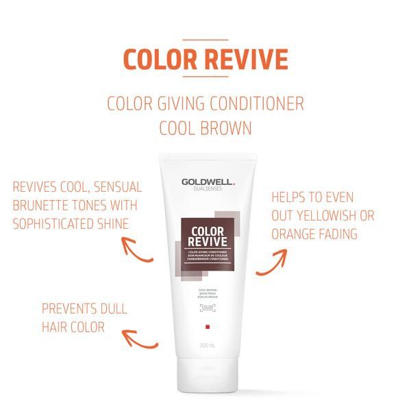 GoldWell Dualsenses Color Revive - Soin Nuanceur de Couleur Brun Froid 200ml