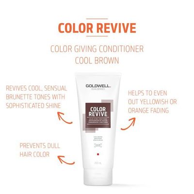 GoldWell Dualsenses Color Revive - Soin Nuanceur de Couleur Brun Froid 200ml