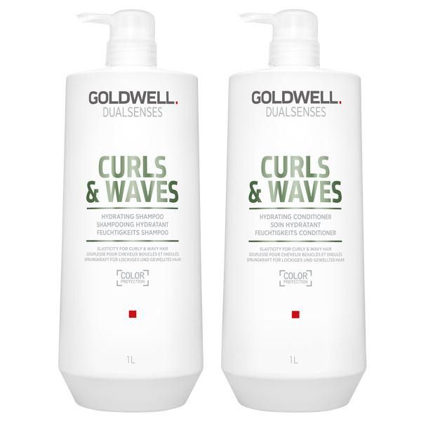 GoldWell Dualsenses Curls &amp; Waves  DUO Shampoing+Revitalisant  2x1L