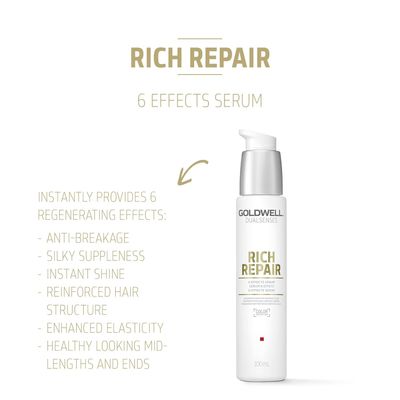 GoldWell Dualsenses Rich Repair Sérum 6 Effets Cheveux Abimés (100ml)