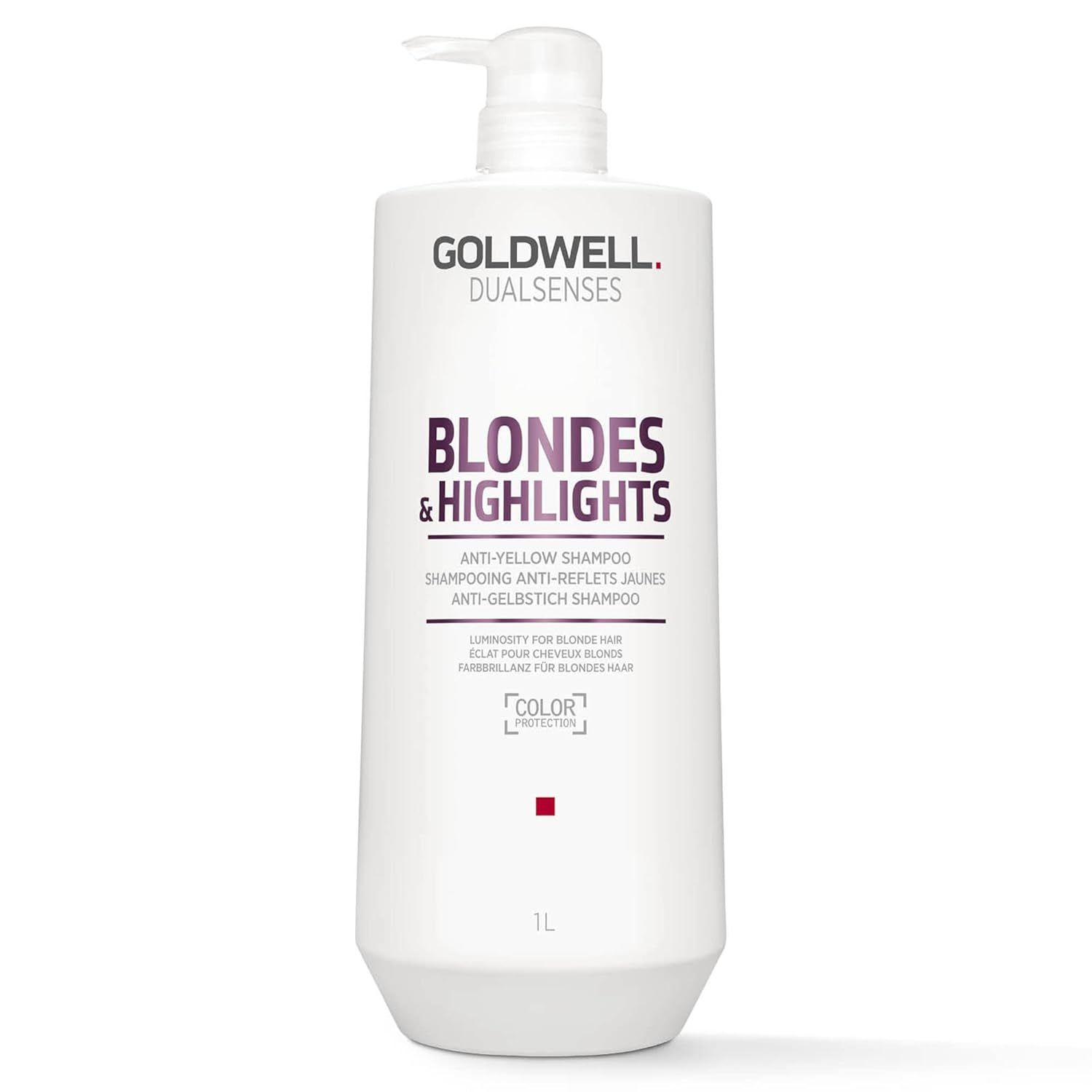 GoldWell Dualsenses Blonde&amp;Highlights Shampoing Anti-Reflet Jaune  1L