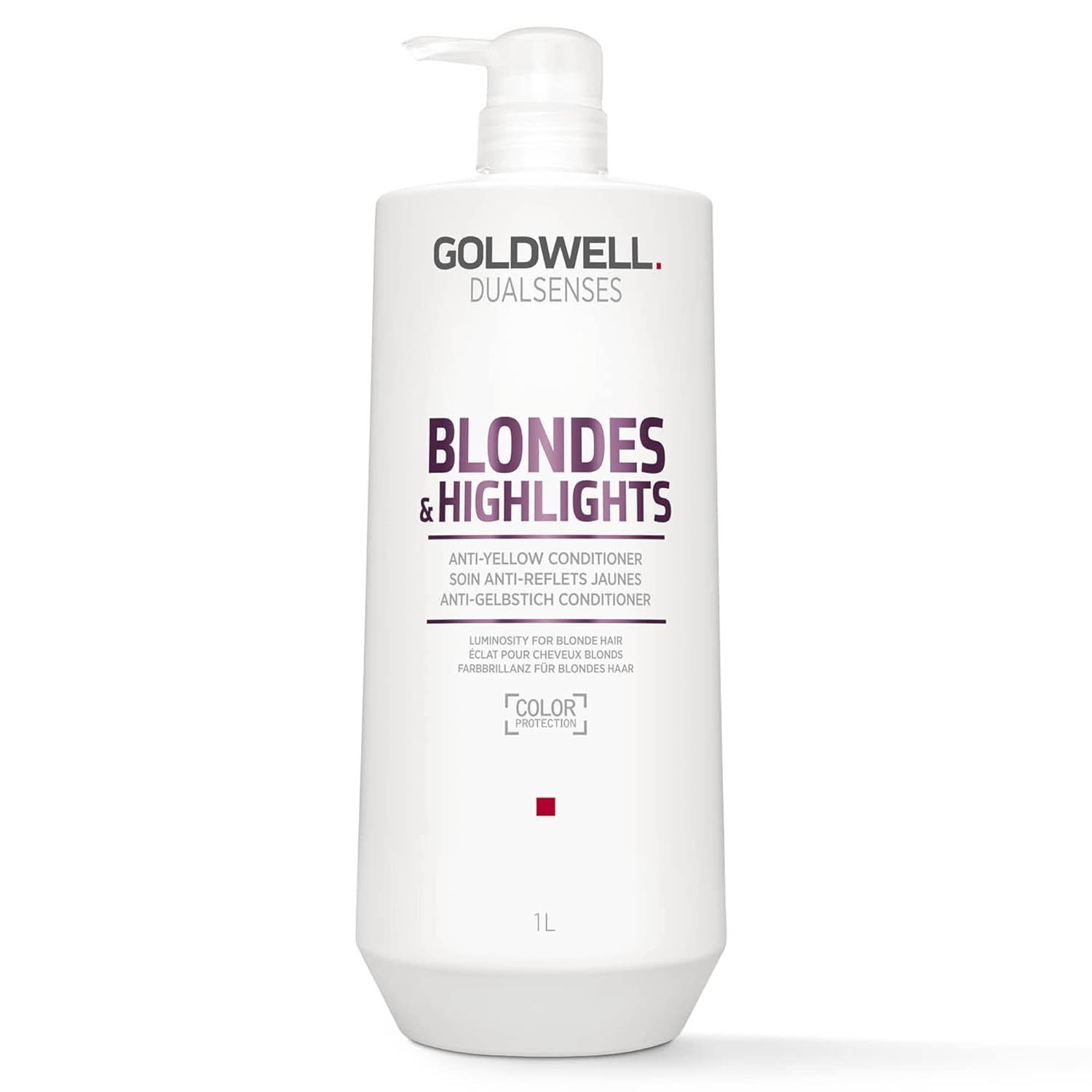 GoldWell Dualsenses Blonde&amp;Highlights Revitalisant Anti-Reflet Jaune 1L