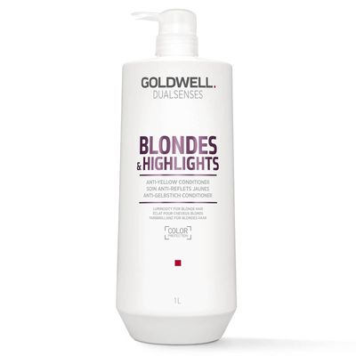 GoldWell Dualsenses Blonde&amp;Highlights Revitalisant Anti-Reflet Jaune 1L