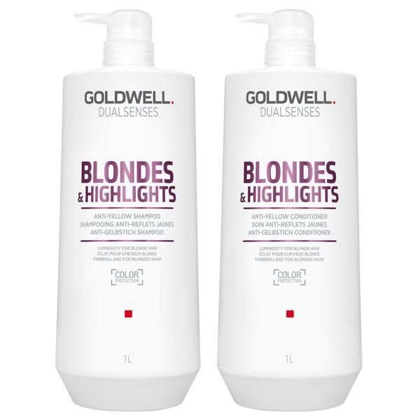 GoldWell Dualsenses  Blonde&amp;Highlights DUO Shampoing+Revitalisant  2x1L