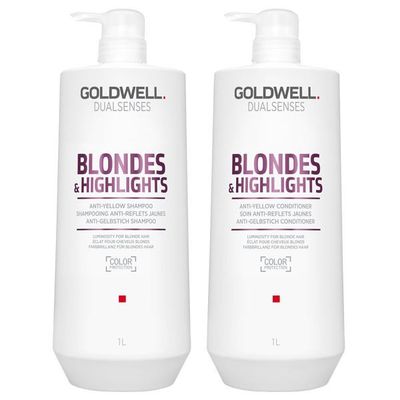 GoldWell Dualsenses  Blonde&amp;Highlights DUO Shampoing+Revitalisant  2x1L