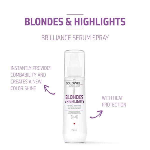 GoldWell Dualsenses Blonde&amp;Highlights Sérum 6 Effets Cheveux Abimés (150ml)