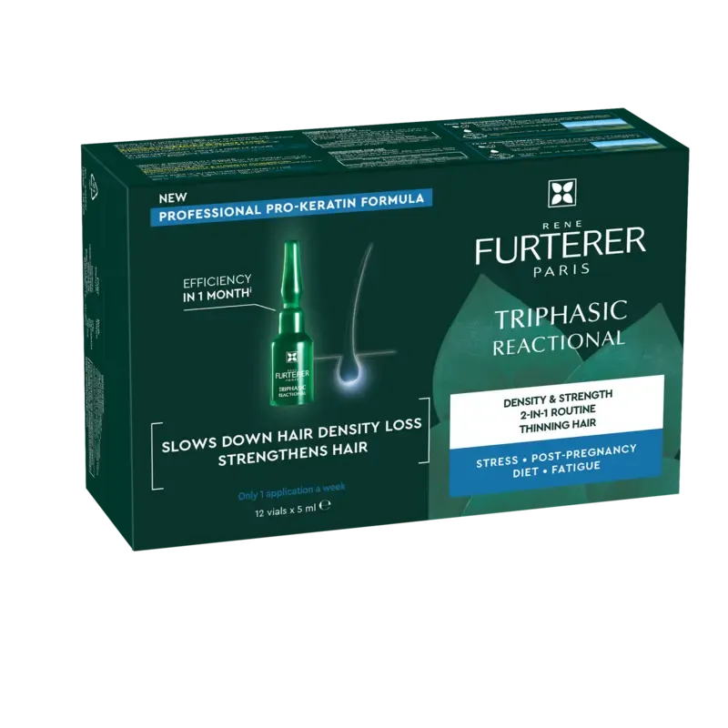 René Furterer - Triphasic Reactional Routine 2-en-1 Traitement Antichute (12 ampoules 5ml)