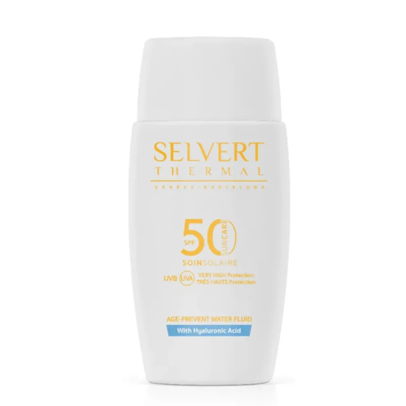 Selvert Thermal - Soin Solaire - Anti-Âge Fruide Hydratant SPF50 (50ml)