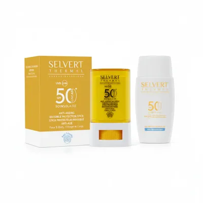 Selvert Thermal - Soin Solaire - DUO Bâton et Fluide Aqueux SPF50