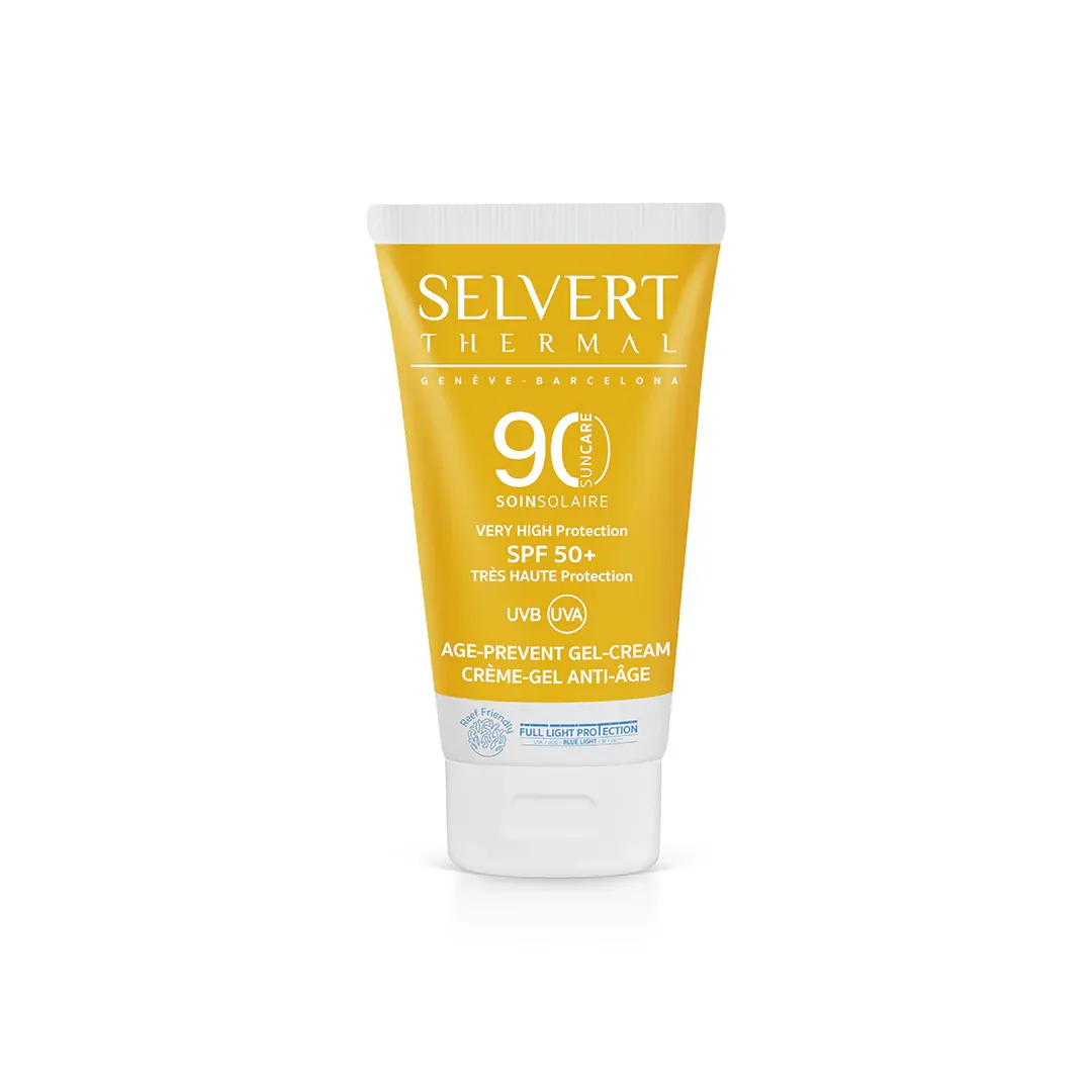 Selvert Thermal - Soin Solaire - Crème-Gel Anti-Age 90 SPF50+ (50ml)