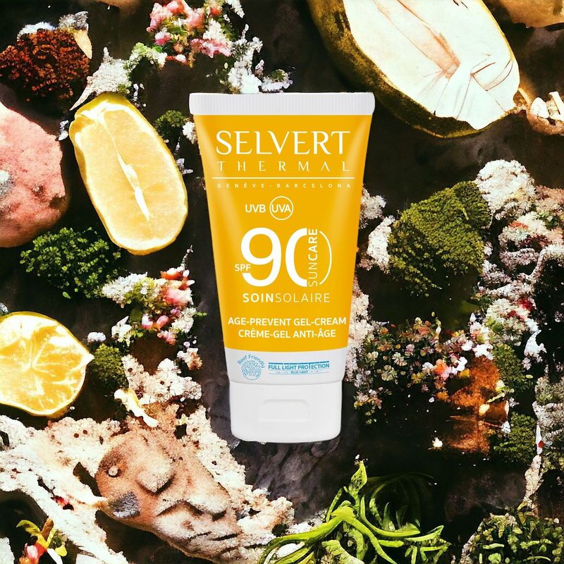 Selvert Thermal - Soin Solaire - Crème-Gel Anti-Age 90 SPF50+ (50ml)