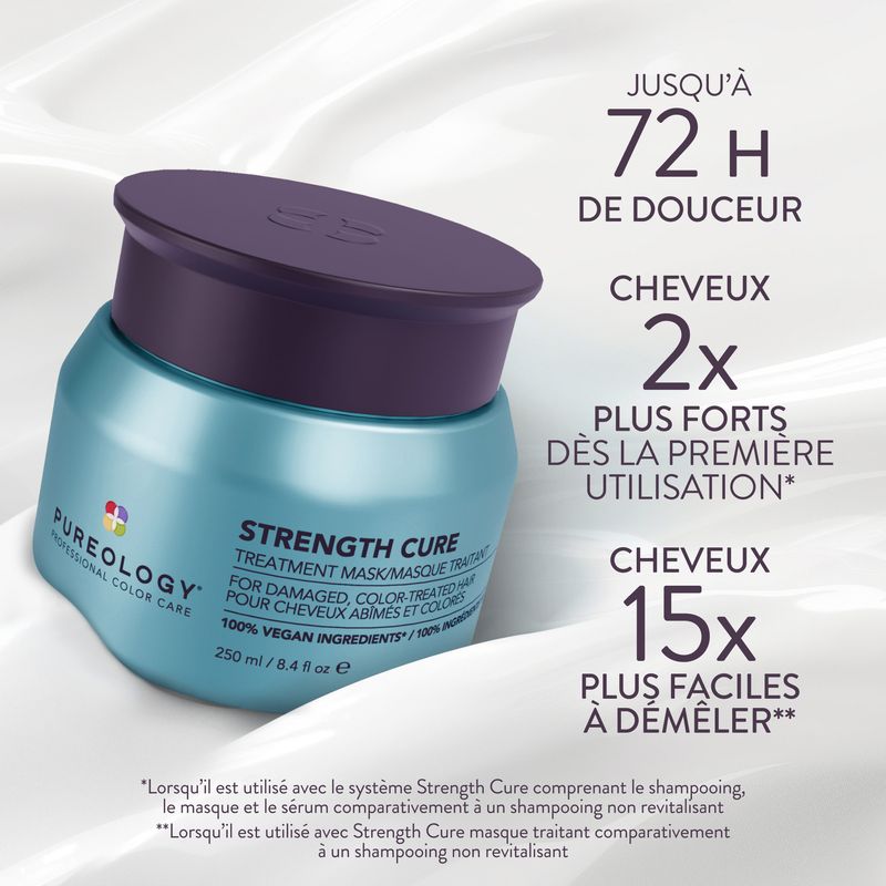 Pureology - Strength Cure Masque Traitant Cheveux Secs et Colorés (250ml)