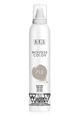BES - Mousse Color - Mousse colorante #712 Gris Perle (200ml)
