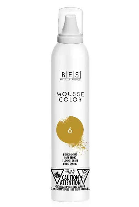 BES - Mousse Color - Mousse colorante #6 Blond Sombre (200ml)