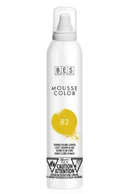 BES - Mousse Color - Mousse colorante #83 Blond Clair Doré (200ml)