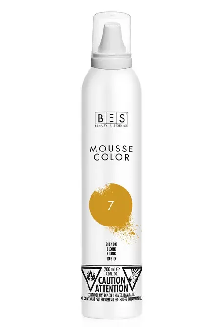 BES - Mousse Color - Mousse colorante #7 Blond (200ml)
