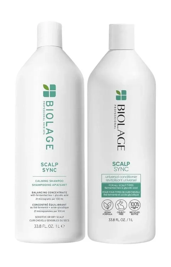 Biolage - Duo Scalp Sync (Shampoing + Revitalisant) (2x1L)
