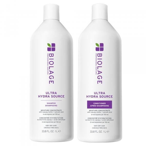 Biolage - Duo Ultra HydraSource (Shampoing + Revitalisant) (2x1L)