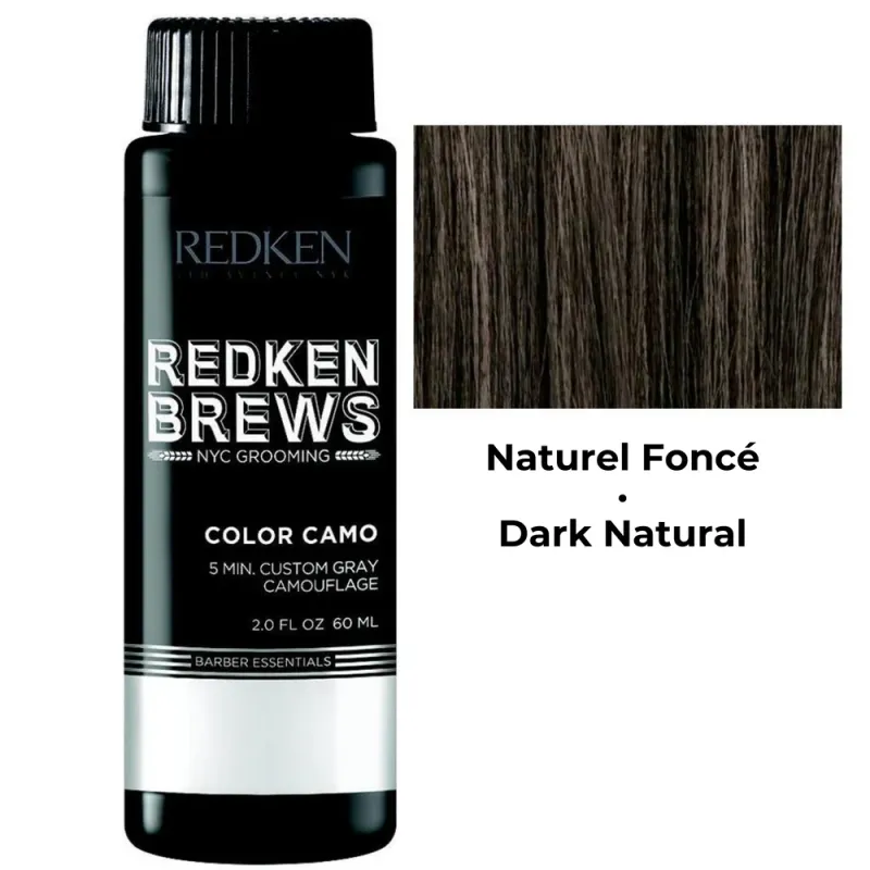 Redken Brews Color Camo – Châtain Foncé Naturel (Dark Natural) (60 ml)