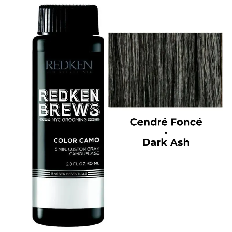 Redken Brews Color Camo – Châtain Foncé Cendré (Dark Ash) (60 ml)