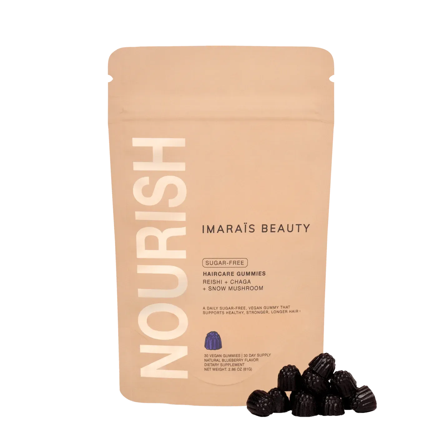 IMARAÏS - Nourish (Soin capillaire Myrtille) - 30 gummies